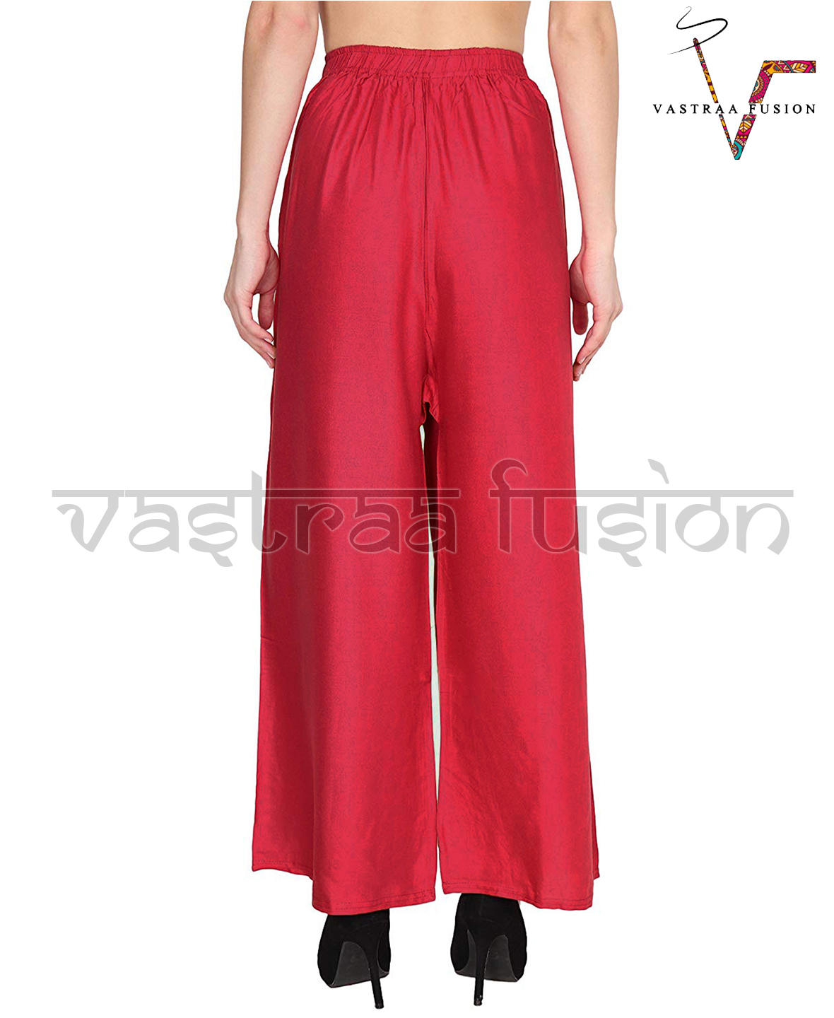 Ladies Bottom Rayon Palazzo - Cotton Blended Jute, Sizes 36 To 50 Inches, Available In 25 Vibrant Colors | Perfect For Casual And Festive Occasions, Regular Fit, Medium Flairs, Embroidered Design