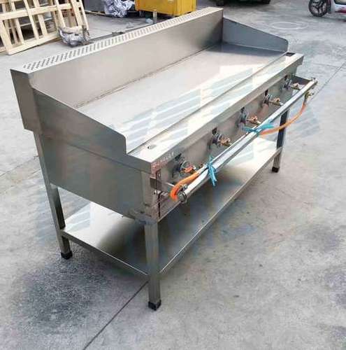 Gas Griddle - Stainless Steel, 700x680x800mm / 1000x680x800mm / 1200x680x800mm | Commercial Use, Height 800mm, Gas Powered, Ideal for Hotels