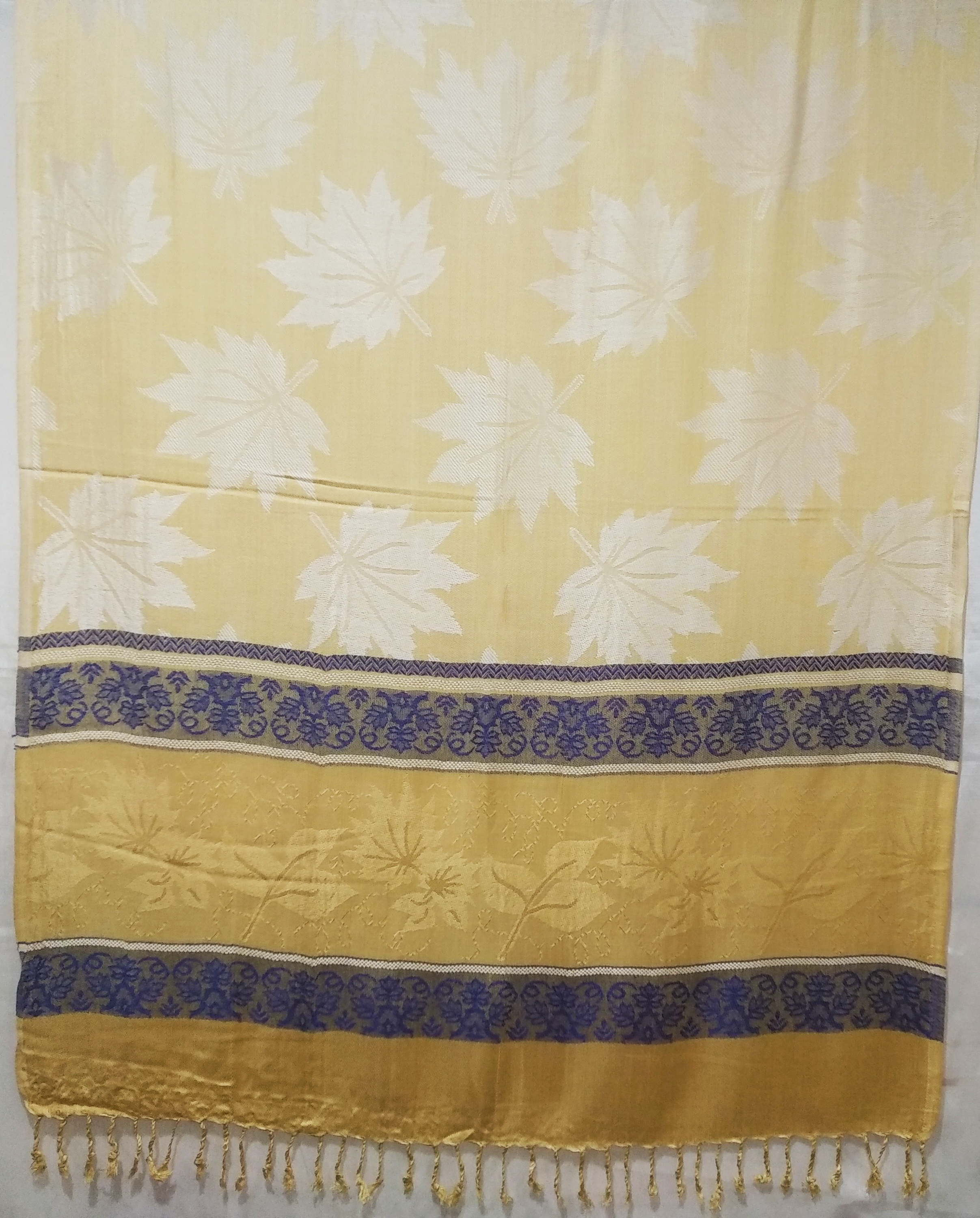 Jaquard Jamawar Shawl - 70x180 Cm | Premium Silk Material, Custom Sizes And Designs Available