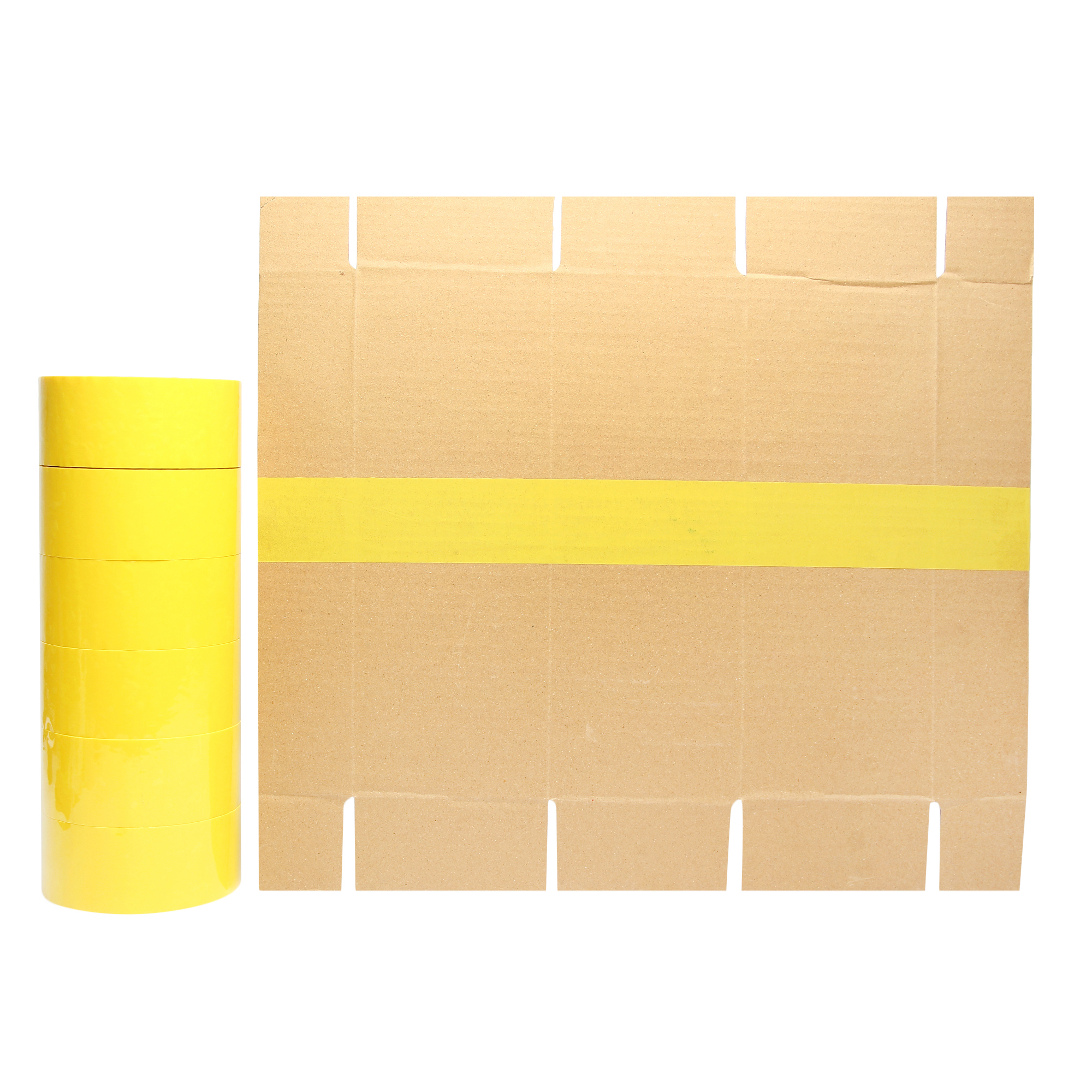 Yellow Multi Coloured Bopp Tape