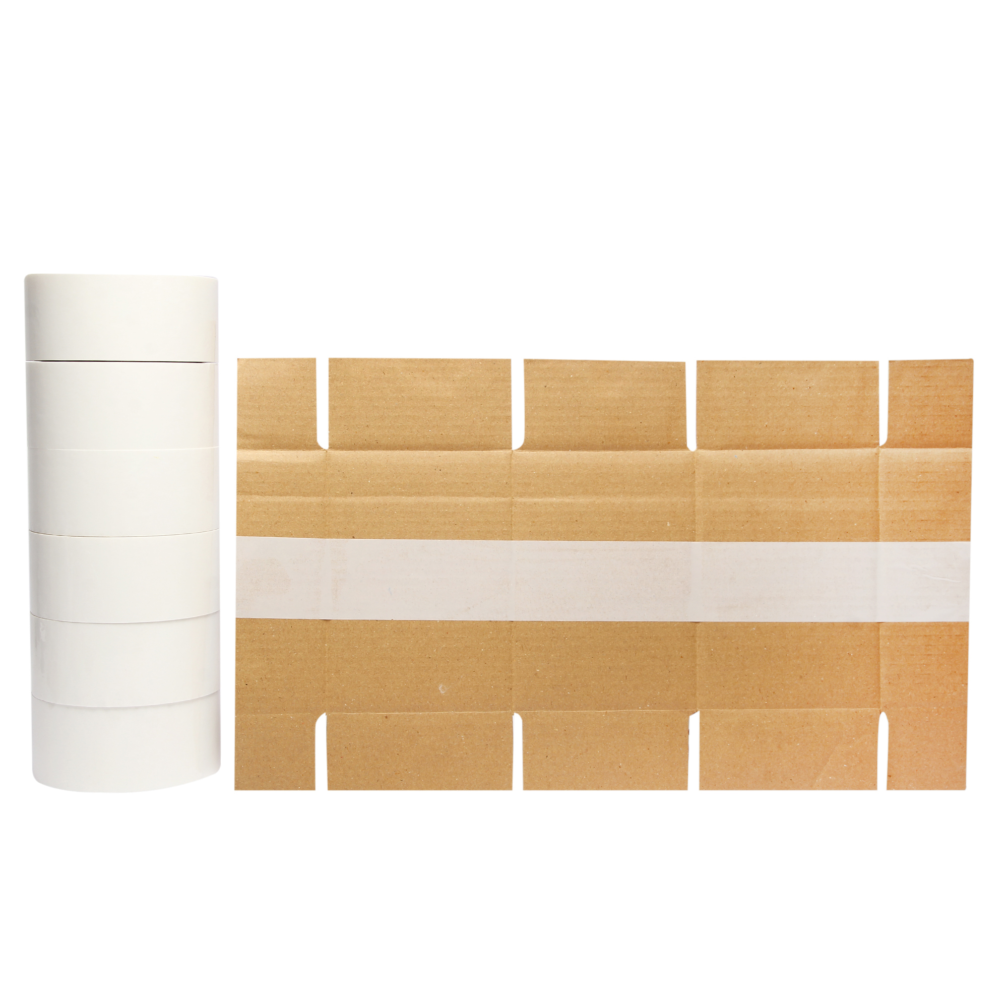 Self Adhesive White Bopp Tape Length: 30 Mtr - 300 Mtr Meter (M)