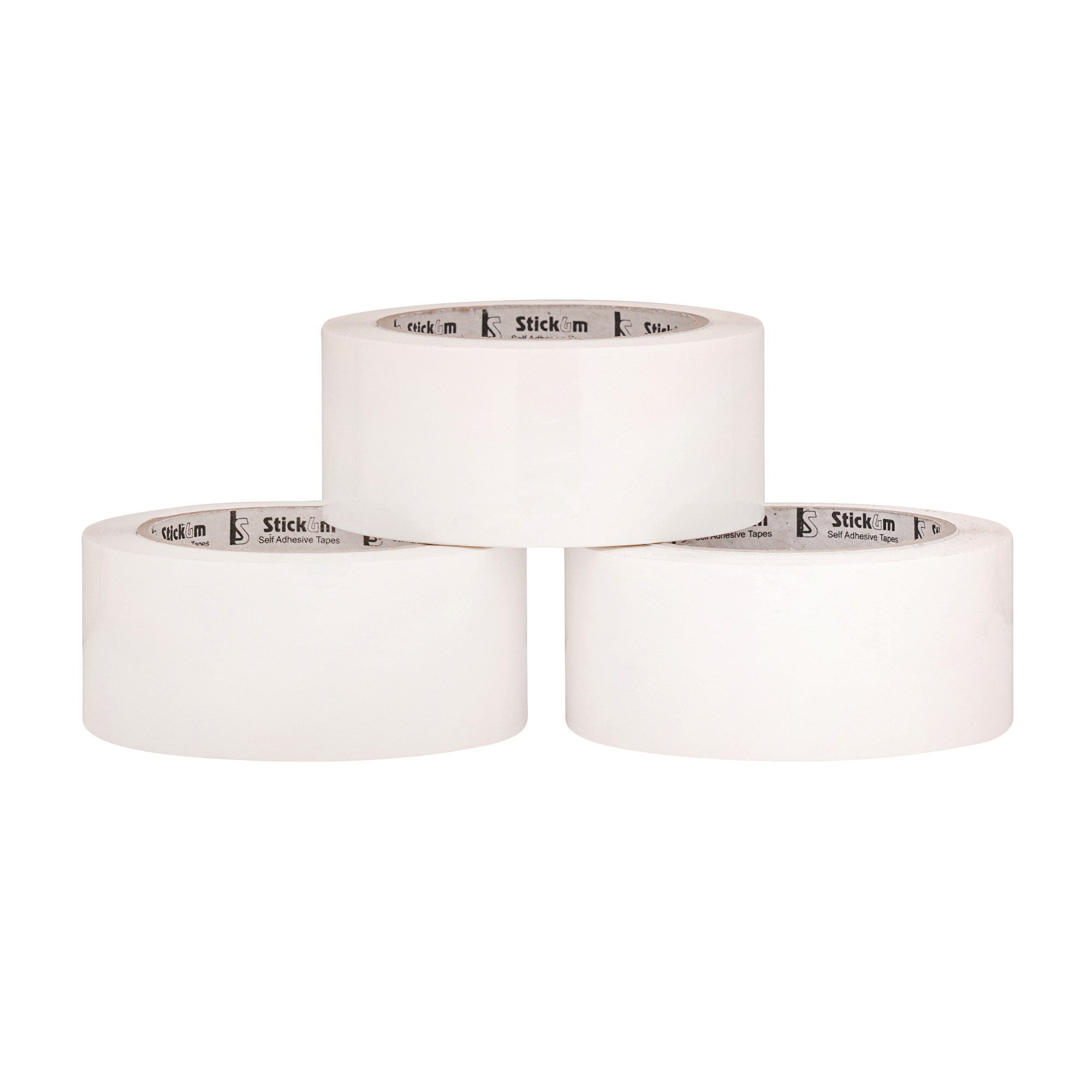 Self Adhesive White Bopp Tape Length: 30 Mtr - 300 Mtr Meter (M)