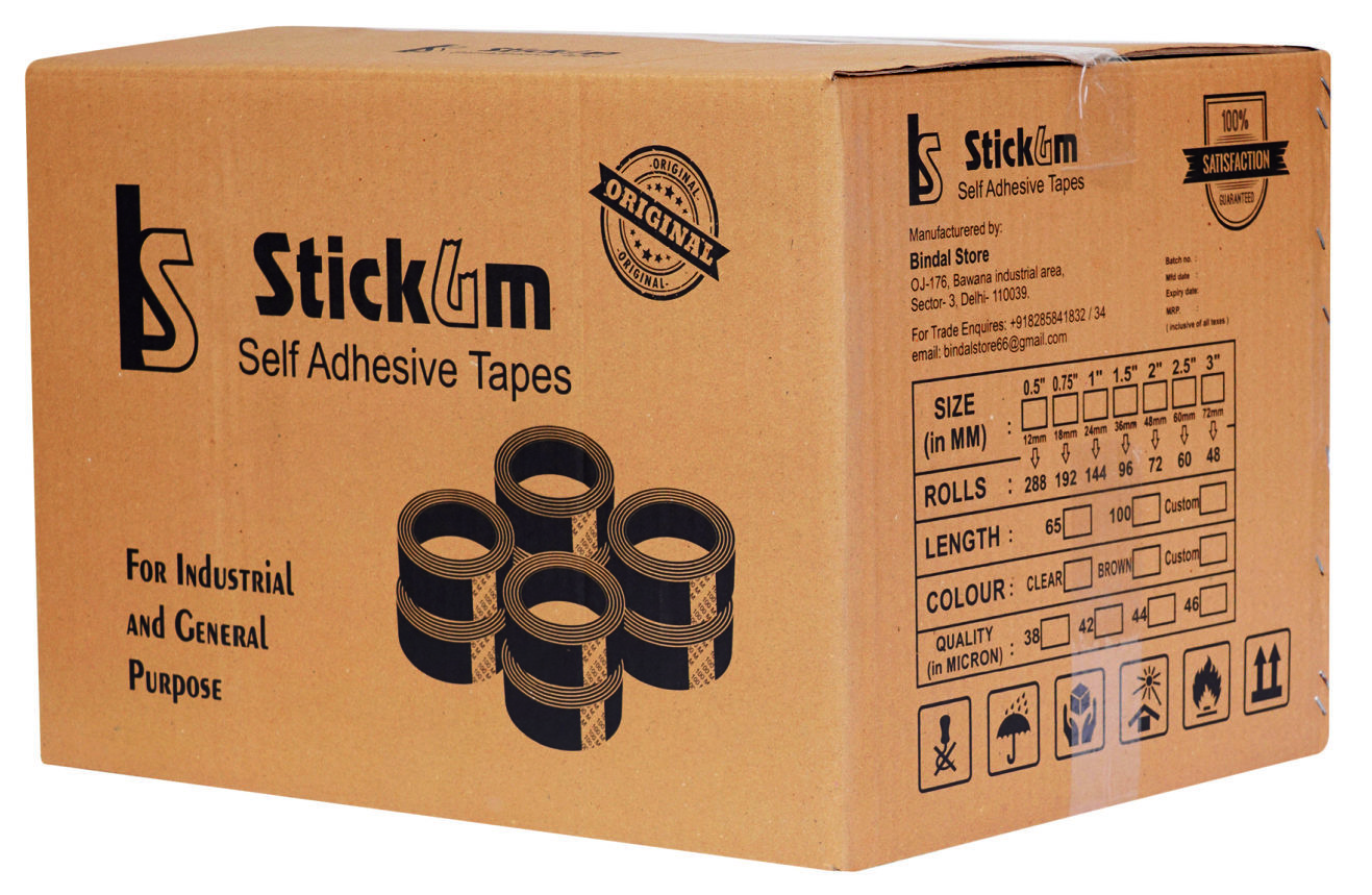 Cello Transparent Bopp Tape - 30-300 Mtr Length, 30-80 Micron Thickness | Premium Quality, Superior Bond Strength For Carton Sealing