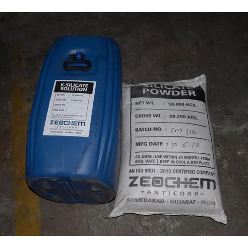 Sodium Silicate Mortar - Acid Resistant, Smooth Powder Coating, White | Waterproof, Weather Resistant, Ideal for Tanks, Floors, Drains