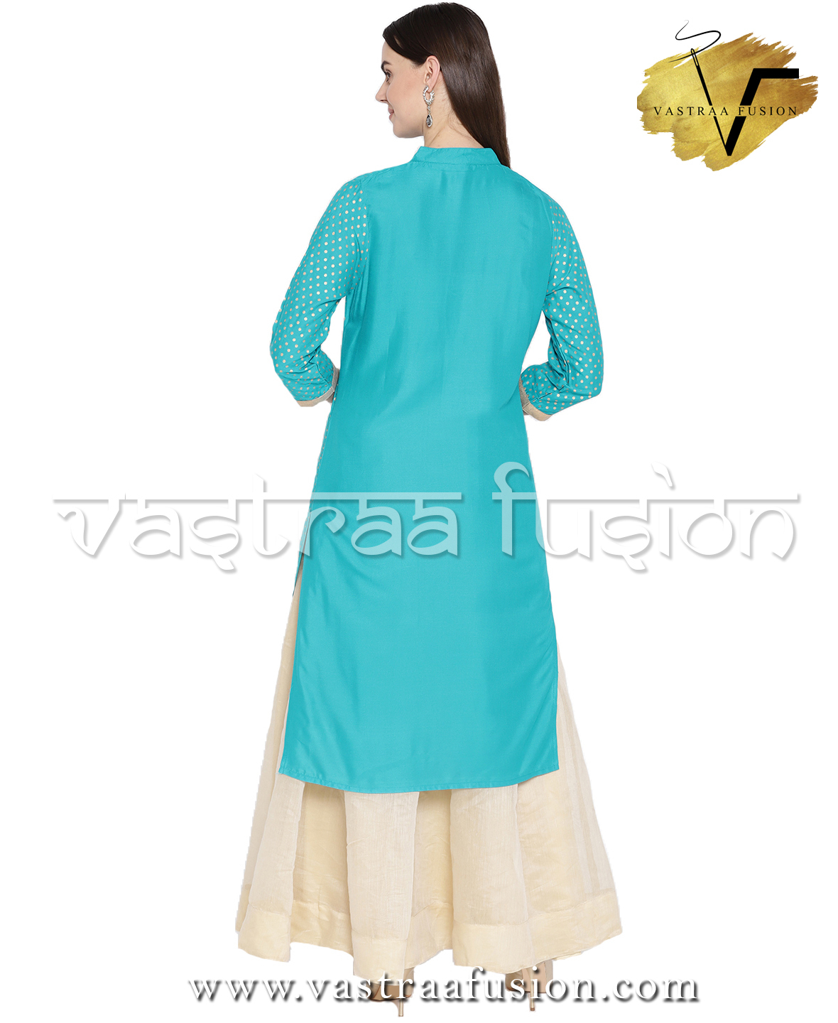 Ladies Festive Anarkali Printed Kurti - Cotton Blended Jute, Size 36-50 Inches, Multi Colors | 3/4th Sleeve, Regular Fit, Trendy Ethnic Style