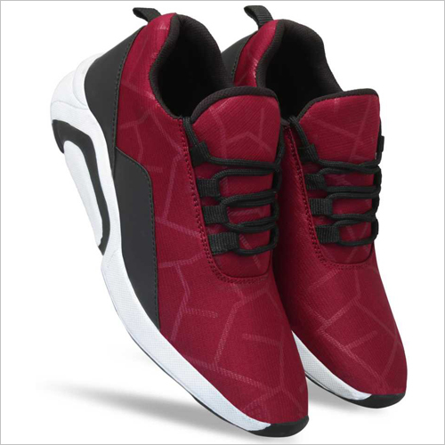 Red Sports Shoes - Fabric Material, Red Color | Ideal for Spring, Winter, and Summer Activities, Lightweight and Breathable Design
