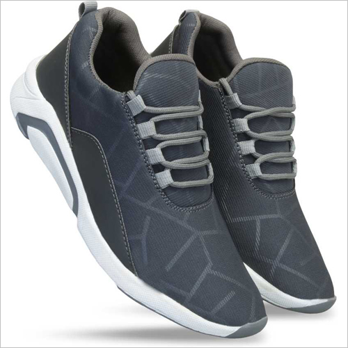 Grey Sports Shoes - Fabric, Medium Heel Size, Grey Color | Suitable for Spring, Winter, Summer, and Rainy Seasons, 1-Year Warranty