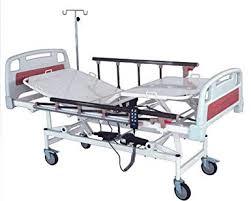 Ums Id4 Spectra Electronic Icu Bed - Mild Steel, 75x36x24 Inches | Adjustable Height, Durable, Eco-friendly, Backrest & Leg Rest Functions, Perforated Ms Sheet Top, Cpr Hand Remote Operation, Abs Molded Head & Foot Panels, Epoxy Powder Coated Finish