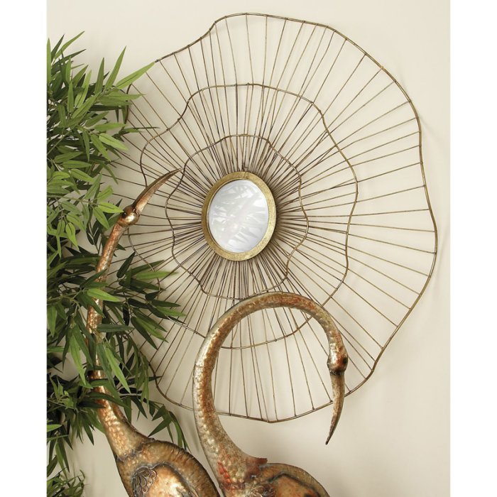 Gold Iron Wall Mirror