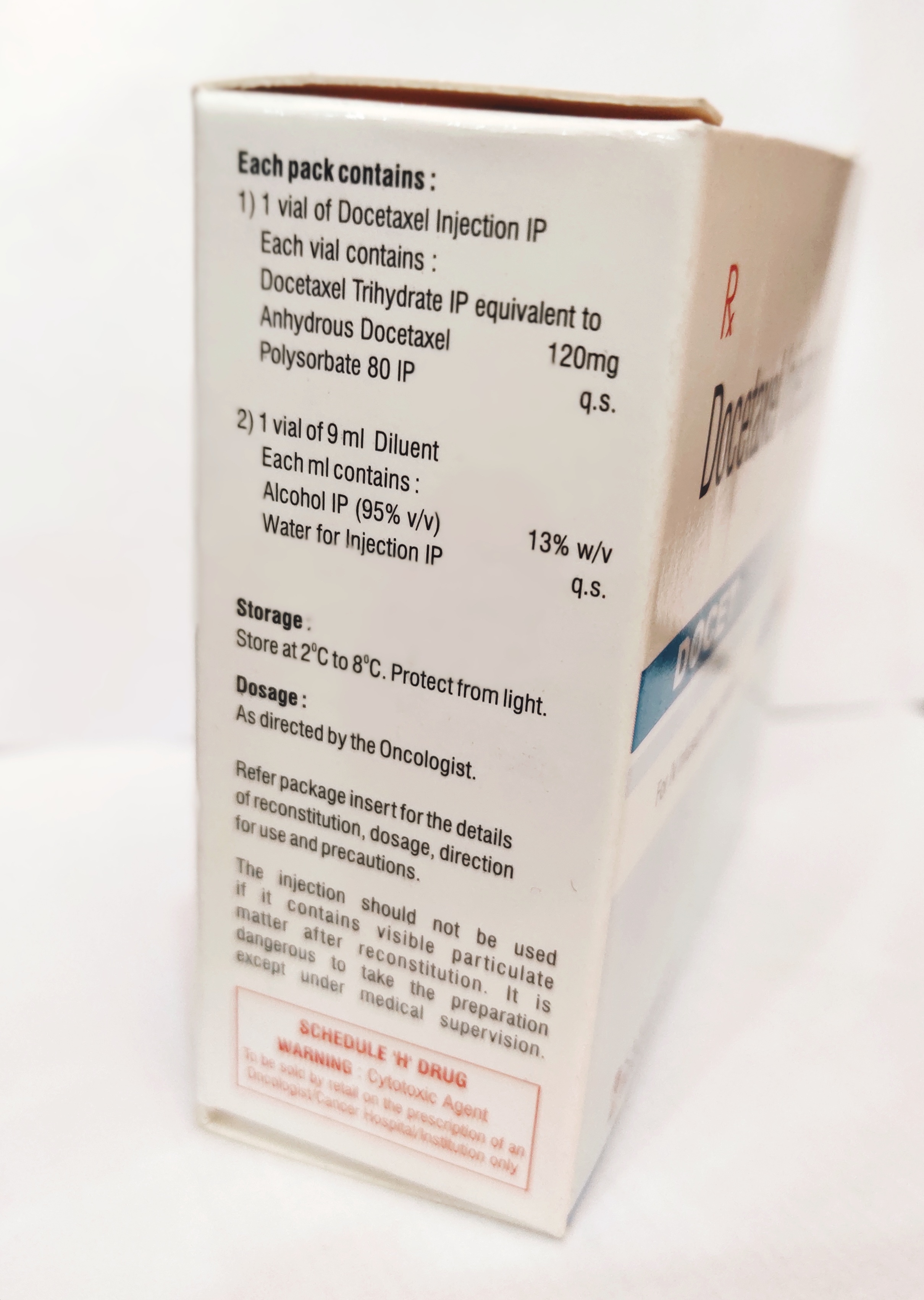 Docetaxel Injection Ip Capsule Shape: Sphere