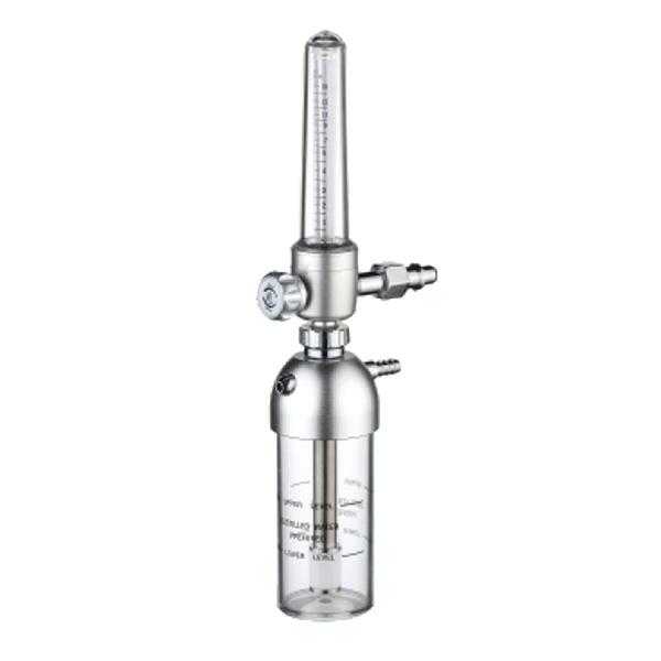 Oxygen Flow Meter - Anodized Aluminum/chrome Plated Brass Body, 0-15l/min Flow Rate, 0.6 Mpa Input Pressure, 0.2-0.3 Mpa Output Pressure, Automatic Safety Valve At 0.35±0.05 Mpa