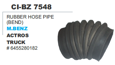 Rubber Hose Pipe M Benz Actros Truck Vehicle Type: 4 Wheeler