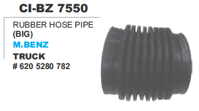 Rubber Hose Pipe M Benz Truck - Durable Rubber Material, Designed for 4 Wheeler Vehicles | Includes Warranty for Peace of Mind