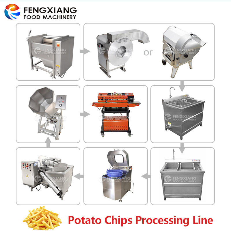 Semfrench Fries Making Machine Potato Chip Production Line Capacity: 100-200 Kg/hr