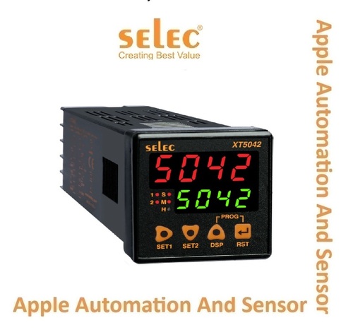 Selec XT5042 Multifunction Timer - Industrial Use, 1 kg Weight, LCD & LED Display | 1 Year Warranty, Min Setting Time, Operating Temperature