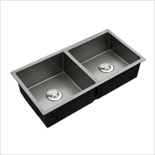 Coloured Matt Nano Technology Stainless Steel Double Bowl Sink Usage: Motel