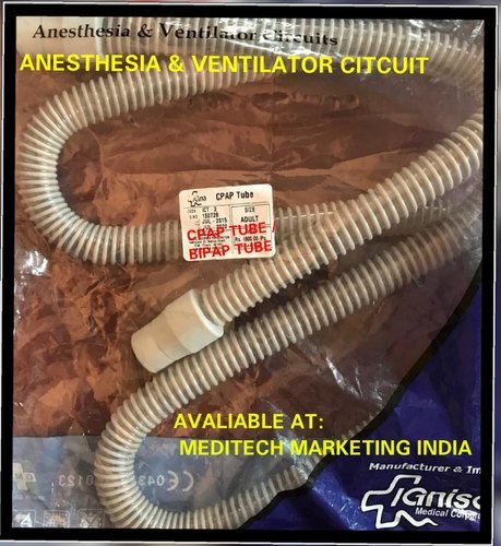 VENTILATOR CIRCUIT - Plastic | Round Shape, Grey Color, Ideal for ICU, Lightweight Design, Flexible Usage