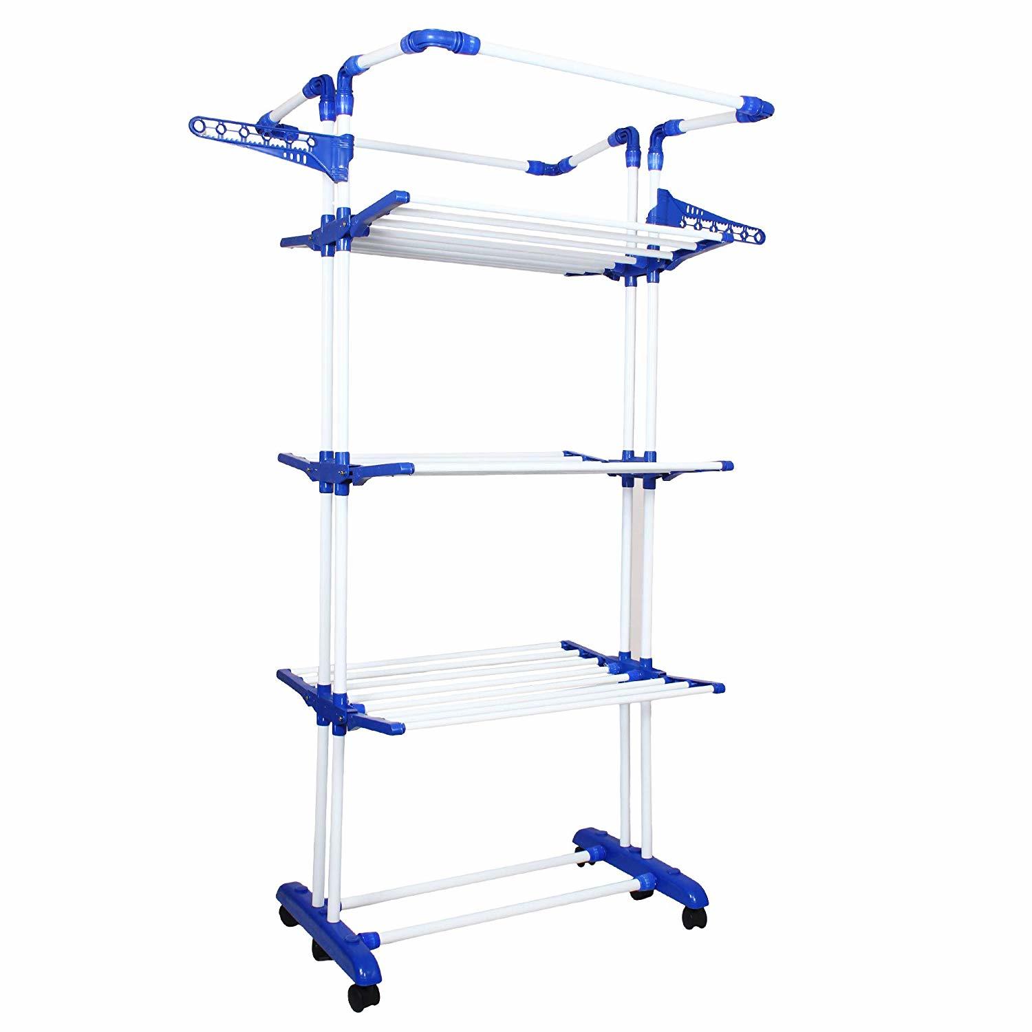 Blue Super Jumbo Cloth Drying Stand