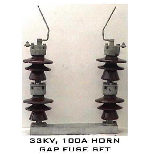 Horn Gap Fuse - 33KV 200A | Porcelain, Copper, Aluminum, -40°C to +85°C Operating Temperature, 1000MΩ Insulation Resistance