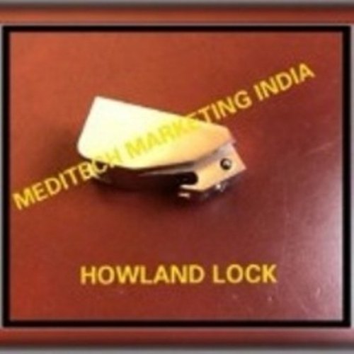 HOWLAND LOCK - Surgical Stainless Steel | Natural Lifting Action for Simplified Laryngeal Exposure, Fits All Hook-on Laryngoscope Handles and Blades, Non-Sterile, Reusable, Reduces Risk of Broken Teeth