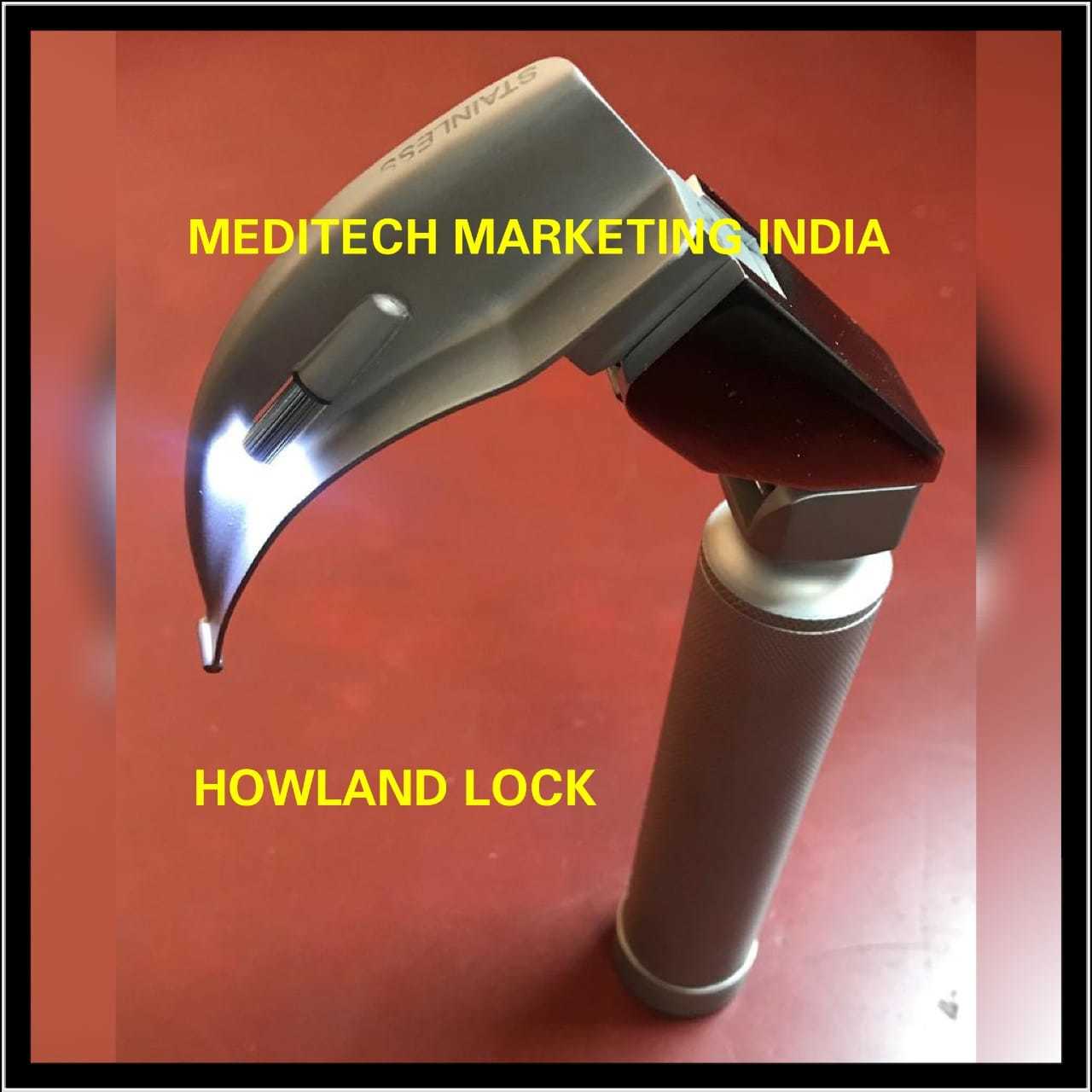 Howland Lock - Surgical Stainless Steel | Natural Lifting Action For Simplified Laryngeal Exposure, Fits All Hook-on Laryngoscope Handles And Blades, Non-sterile, Reusable, Reduces Risk Of Broken Teeth