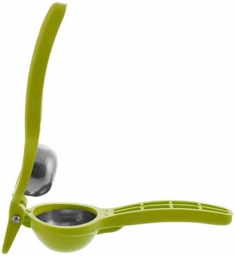 147 Plastic Lemon Squeezer - Green, Plastic, Standard Size | Durable Unbreakable Body, Stainless Steel Opener, Easy to Use and Clean