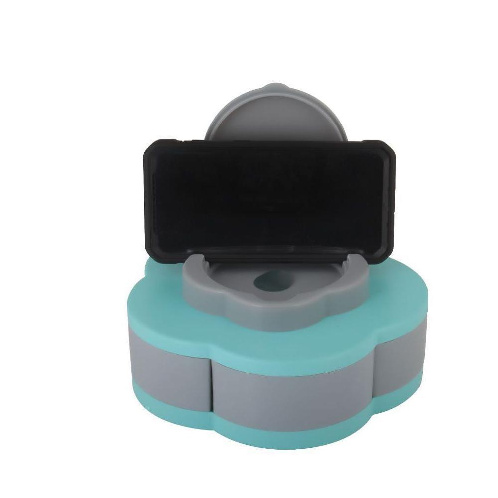 706 Smart Candy Box Serving Rotating Tray - Healthy Abs Plastic Material | Versatile Multi-purpose Design, 5 Compartments For Snacks, Nuts & Dried Fruits