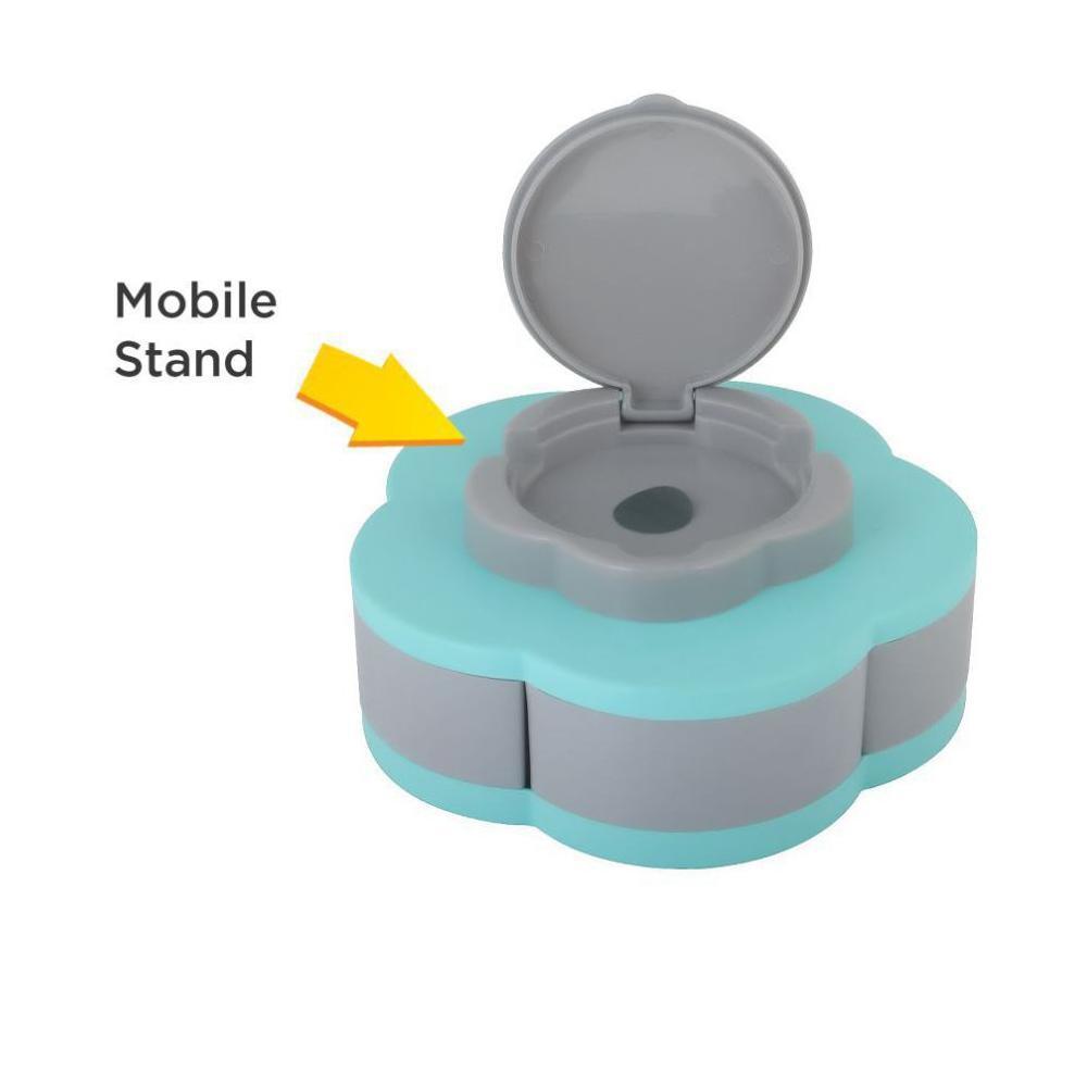 706 Smart Candy Box Serving Rotating Tray - Healthy Abs Plastic Material | Versatile Multi-purpose Design, 5 Compartments For Snacks, Nuts & Dried Fruits