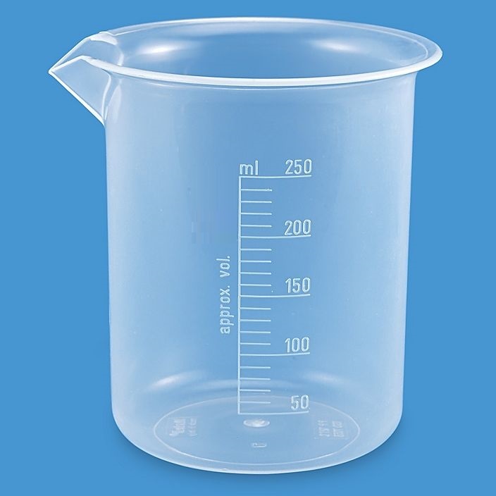 Polypropylene Beaker - Autoclavable With Tapered Spout, 50ml-2000ml Capacity | Excellent Clarity, Raised Graduations, 1 Year Warranty