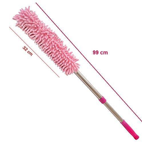 Multipurpose Microfiber Cleaning Duster - Soft, Super-absorbent Material | Extendable Telescopic Handle, Versatile For Car, Fans, Windows, And More