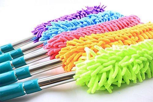 Multipurpose Microfiber Cleaning Duster - Soft, Super-absorbent Material | Extendable Telescopic Handle, Versatile For Car, Fans, Windows, And More
