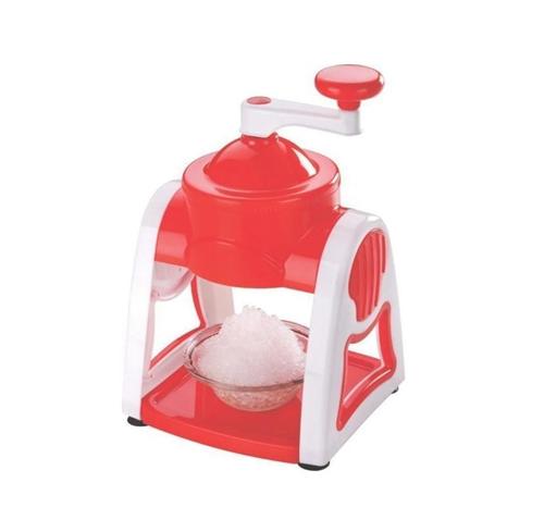130 Manual Gola Maker - Plastic Material, Red And White Color | Multicolour Design For Easy Homemade Ice Treats