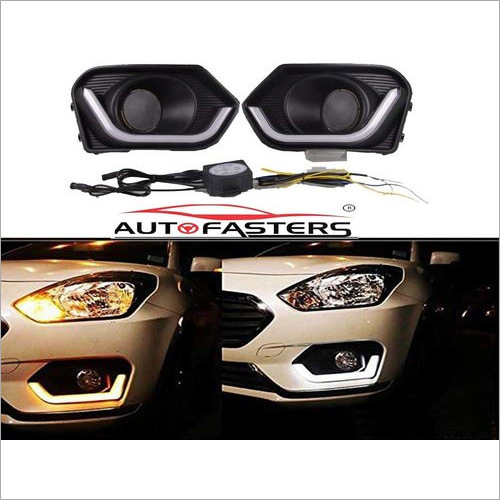 Autofasters Car Daytime Running Light With Turn Indicator Maruti Suzuki Swift Dzire- 2018