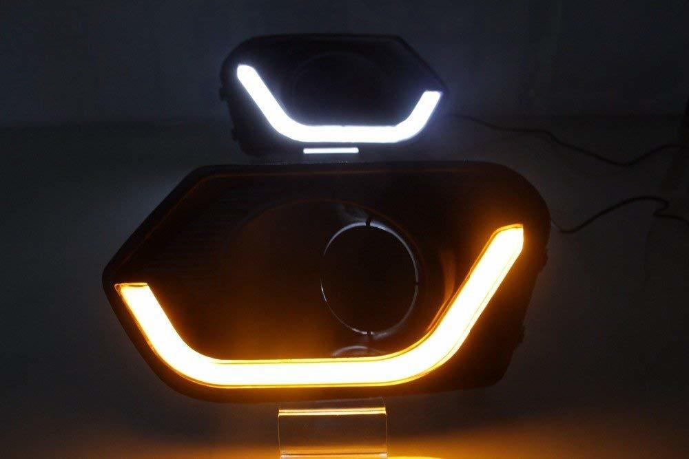 Autofasters Car Daytime Running Light With Turn Indicator Maruti Suzuki Swift Dzire- 2018