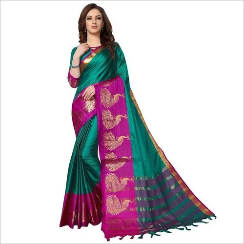 ऑल कॉटन सिल्क साड़ियां