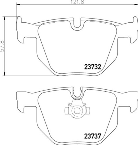 8DB 355 010-471 BMW RR Brake Pads