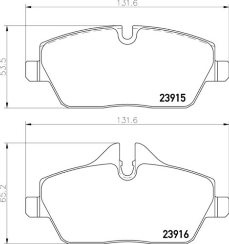 8DB 355 011-261 Mini Cooper FR Brake Pads