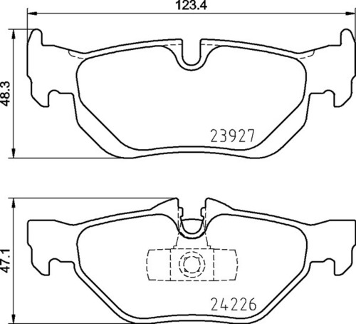 8DB 355 011-301 BMW RR Brake Pads