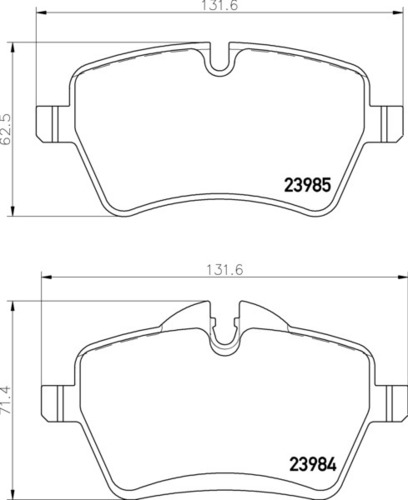 8DB 355 012-341 Mini Cooper FR Brake Pads