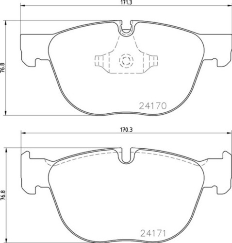 8DB 355 012-541 बीएमडब्ल्यू एफआर ब्रेक पैड