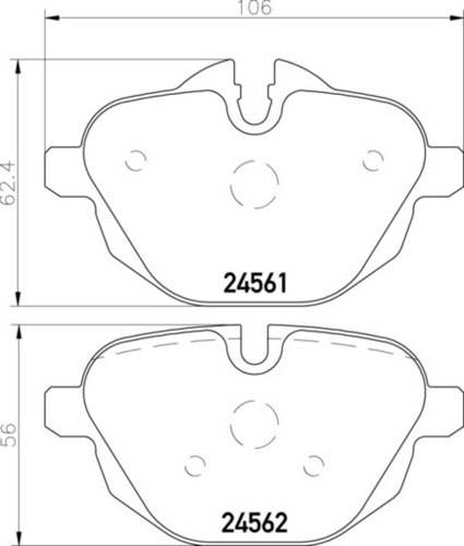 8DB 355 013-921 BMW RR Brake Pads