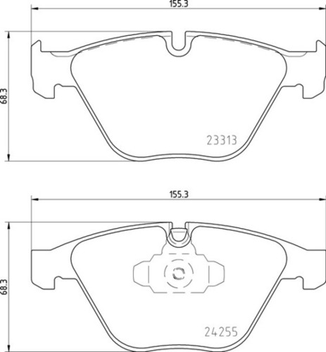 8DB 355 013-931 बीएमडब्ल्यू एफआर ब्रेक पैड