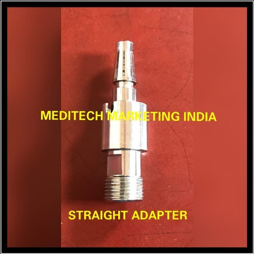Straight Adapter - Brass Material, 300g Weight | Applicability In Hospital Settings, Contract Manufacturing Service Available