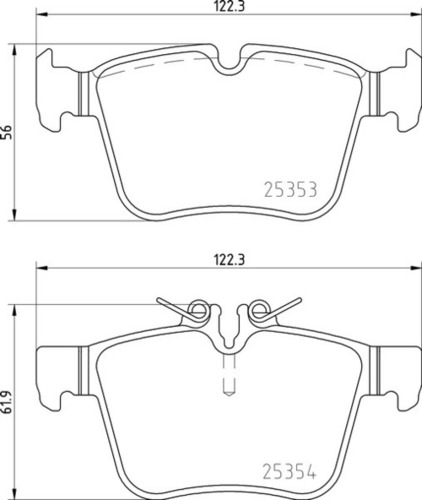 8db 355 021-831 Merc Rr Brake Pads