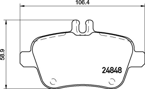 8DB 355 019-641 Merc RR Brake Pads