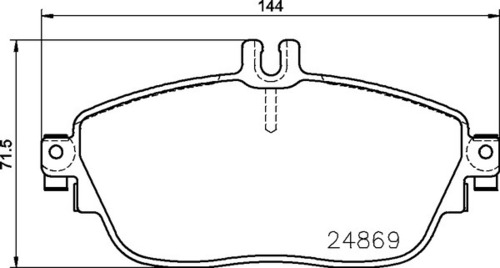 8DB 355 019-721 Merc FR Brake Pads