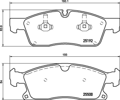 8DB 355 019-821 Merc FR Brake Pads