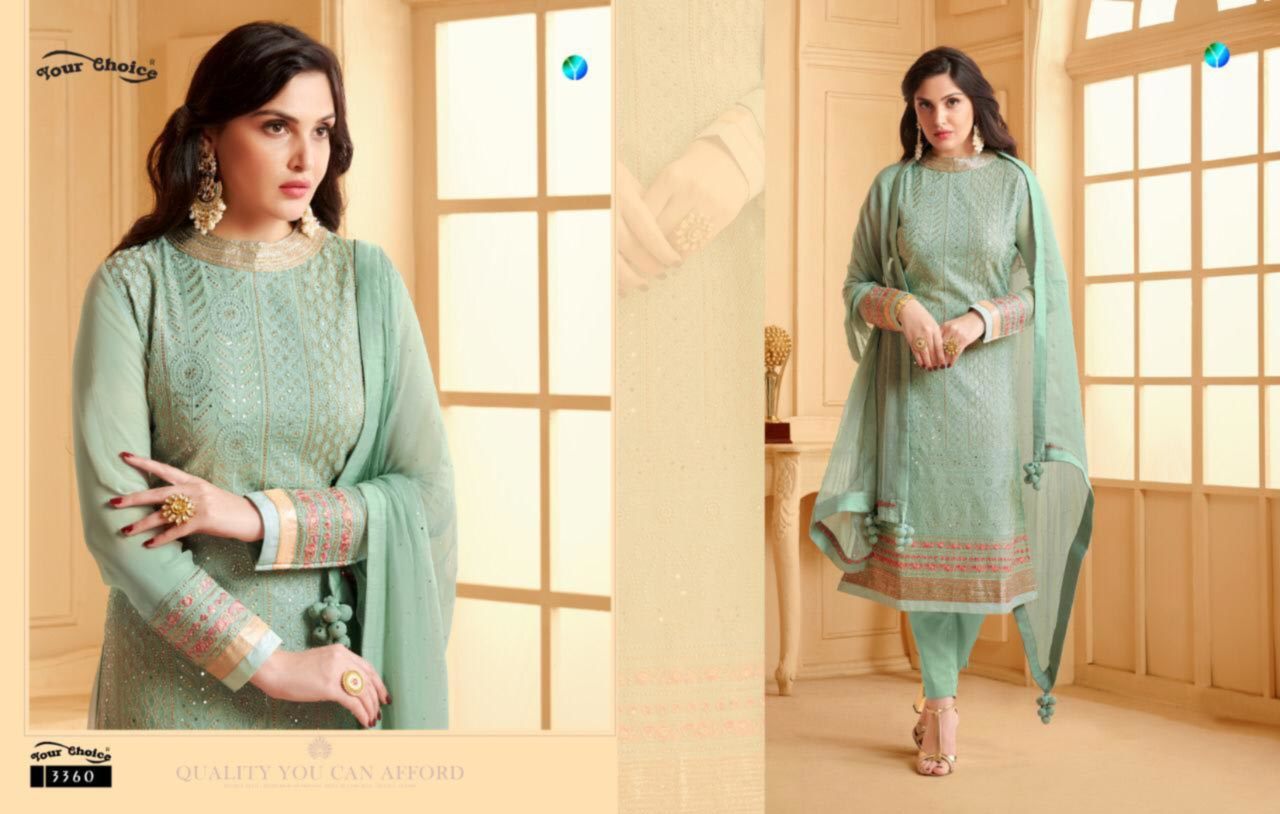 Indian Real Georgette Bottom Inner Bottom Dull Santoon Dupatta Najin With 2 Side Emb Less & Tusle