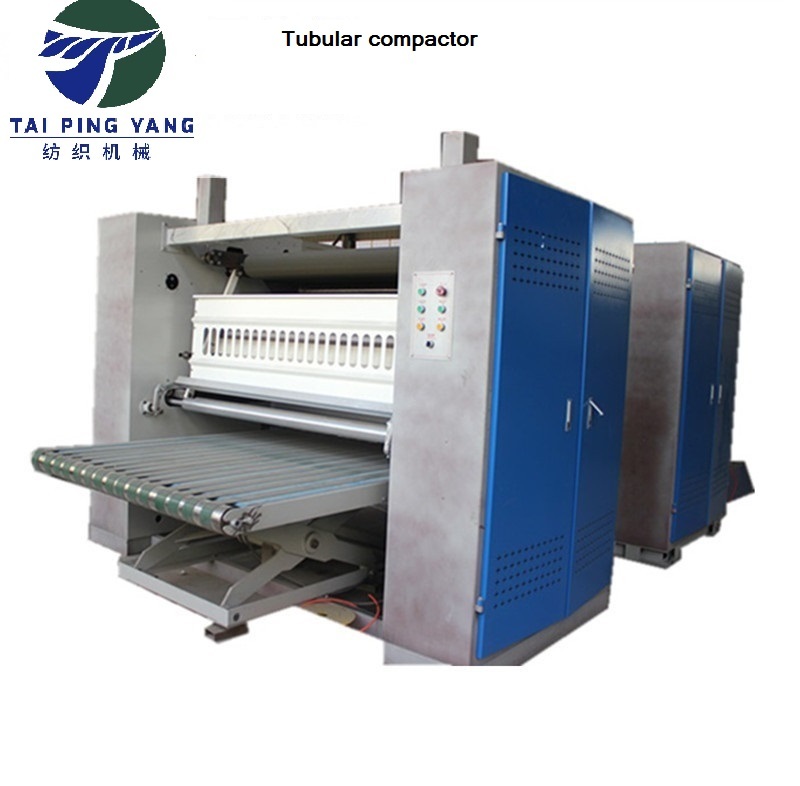 Knit Fabric Compacting Machine - 6500x2740x2250 Mm Blue+grey | 9 Ton/day Production Capacity Automatic Operation Gas Power Source Efficient Shrinkage Control