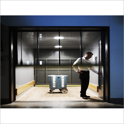 Mall Freight Lifts - Steel, 1 Tonne Capacity | Ac Drive, Overload Holding Stop, Safety Sensor, Polished Finish, Corrosion Resistance